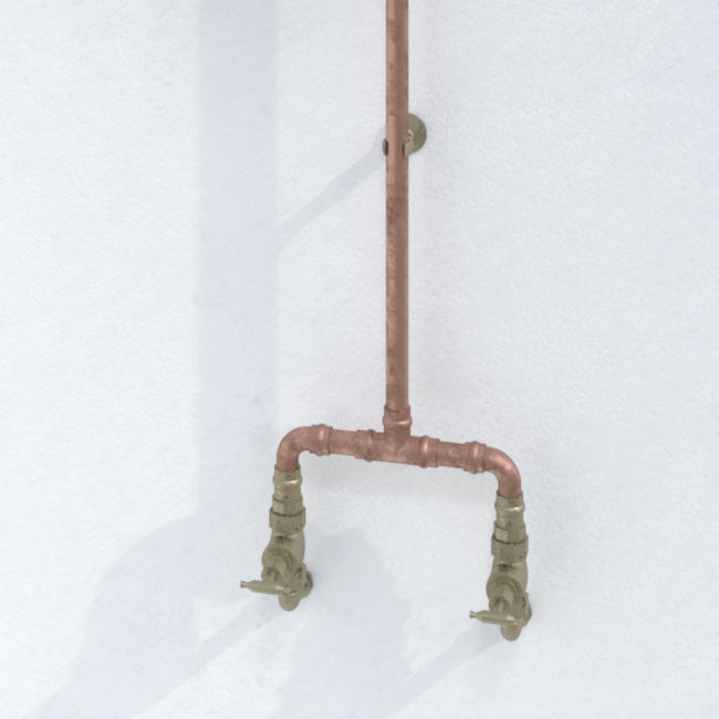 Haven Brass Copper Outdoor Shower Head Set