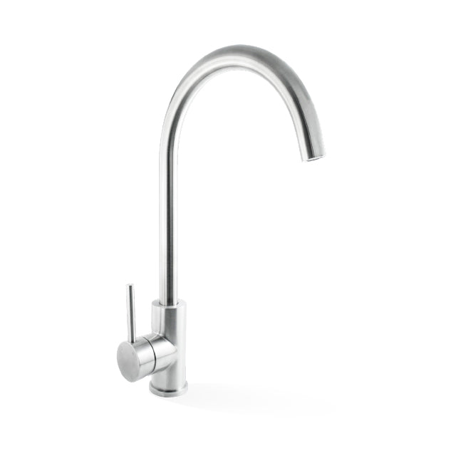 Elle Project Gooseneck Stainless Steel Sink Mixer