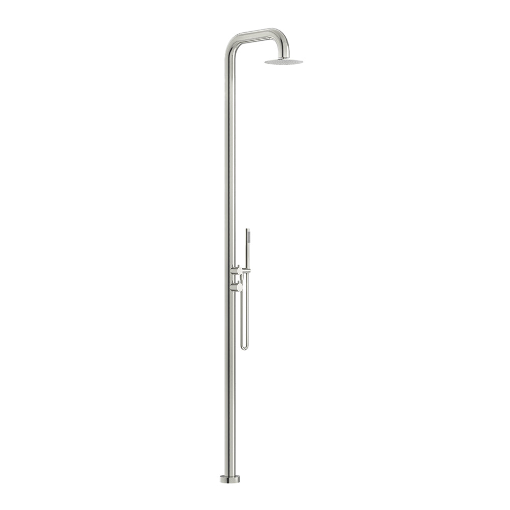 Elle Freestanding Outdoor Shower 316 Stainless Steel - Brushed