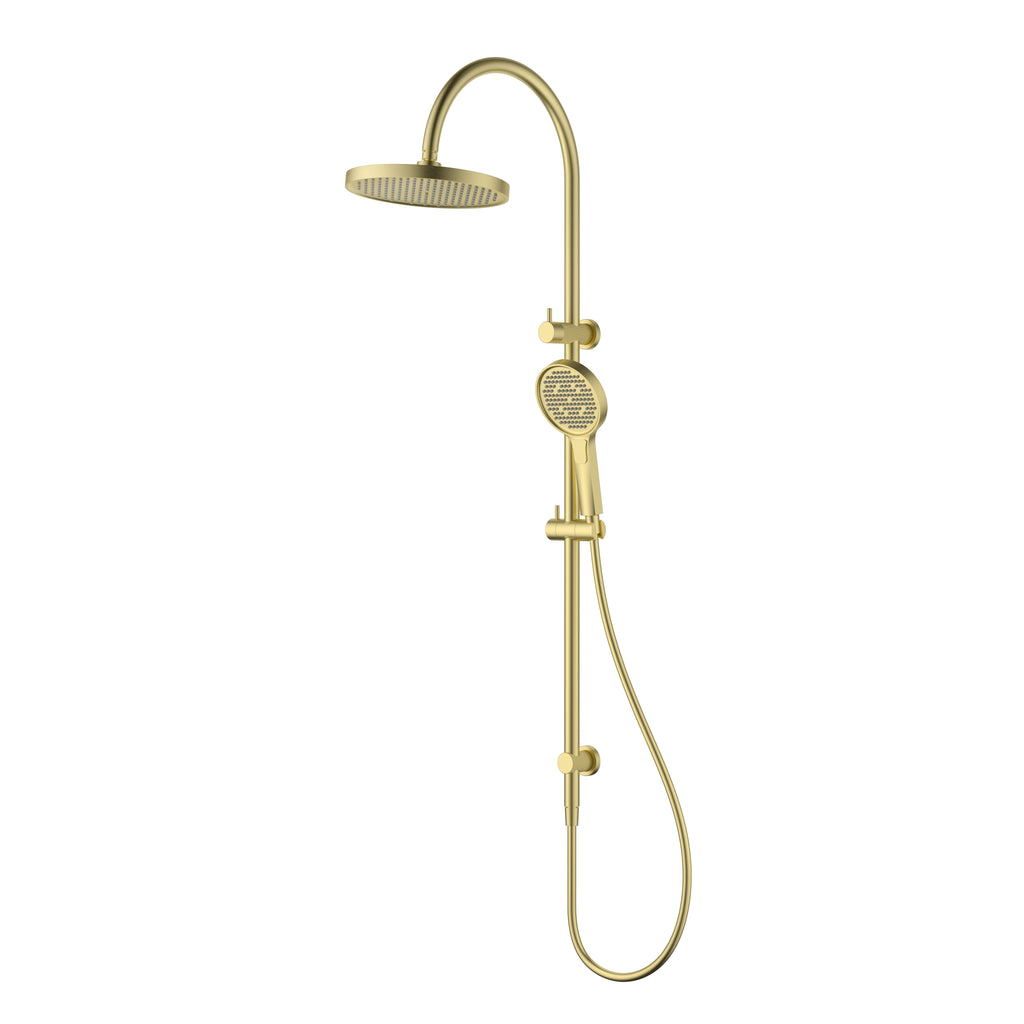 Ikon Linie Round Multi-Function Shower Set - Brushed Gold