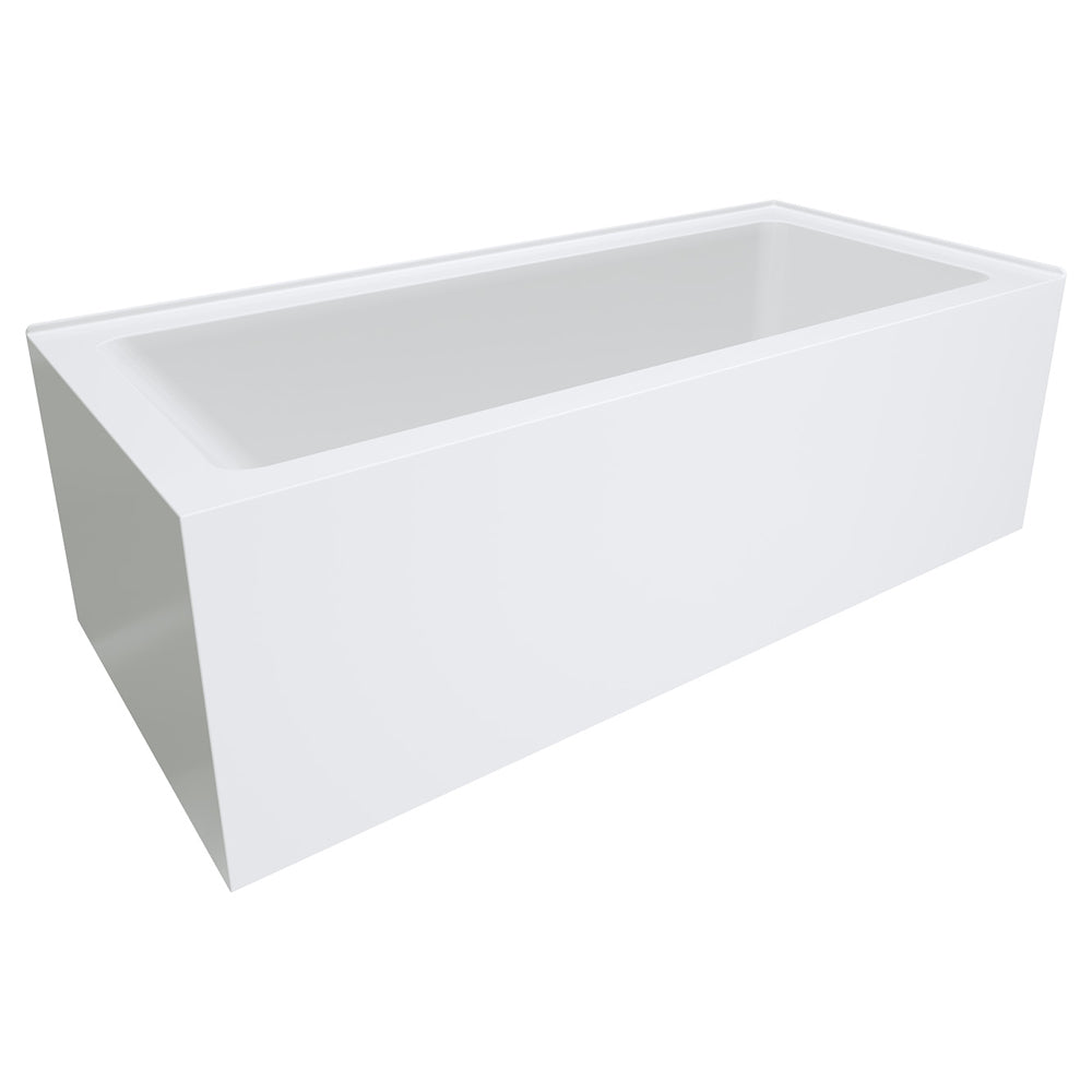 Fienza Sentor Acrylic Corner Bath 1650mm - Gloss White