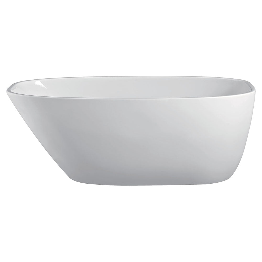 Fienza Athenia Freestanding Acrylic Bath with Overflow 1700mm - Gloss White
