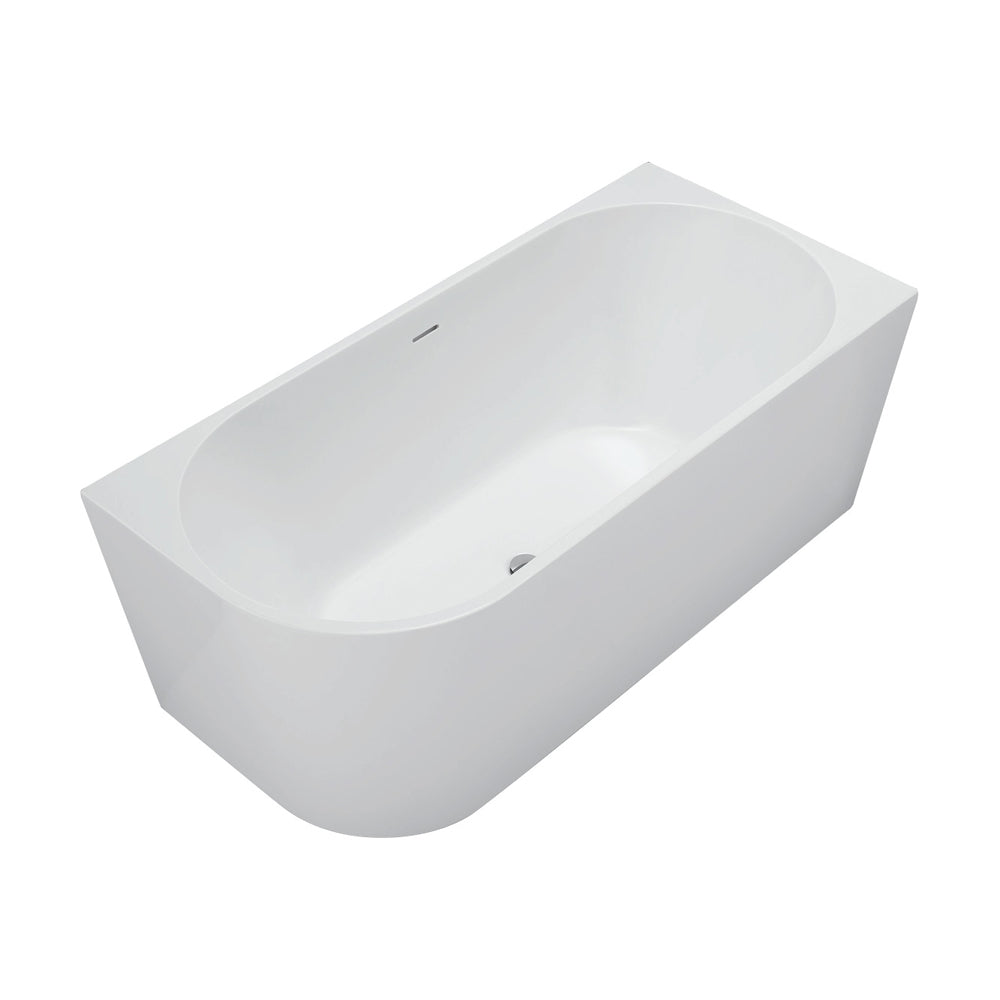 Fienza Isabella Acrylic Corner Bath 1500mm - Gloss White