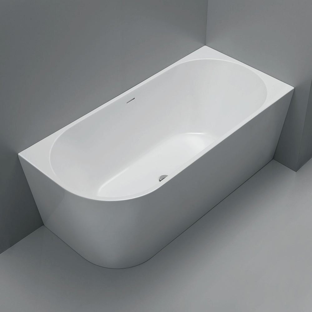 Fienza Isabella Acrylic Corner Bath 1500mm - Gloss White
