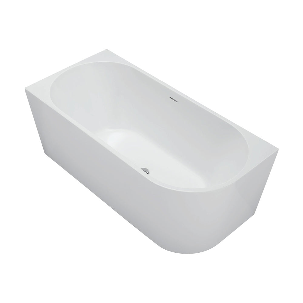 Fienza Isabella Acrylic Corner Bath 1500mm - Gloss White