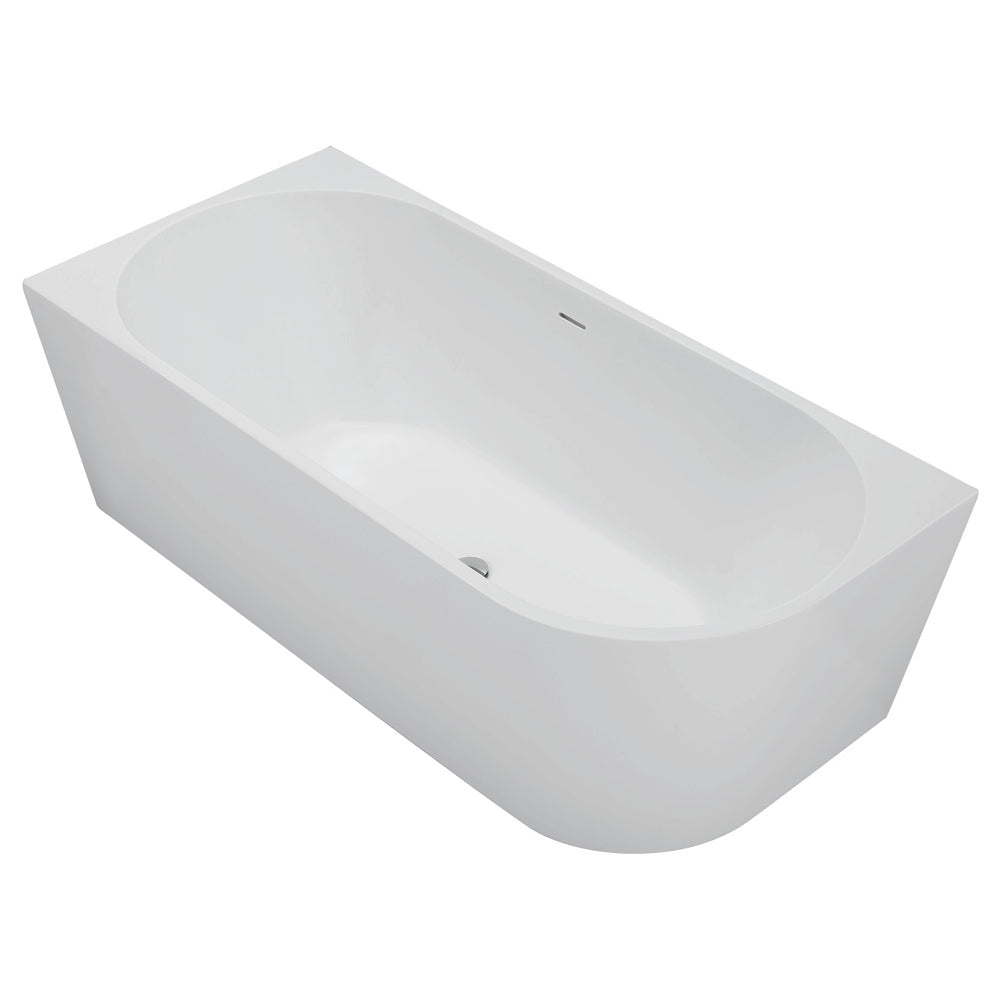 Fienza Isabella Acrylic Corner Bath 1700mm - Gloss White