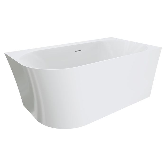 Fienza Chloe Acrylic Corner Bath 1400mm - Gloss White