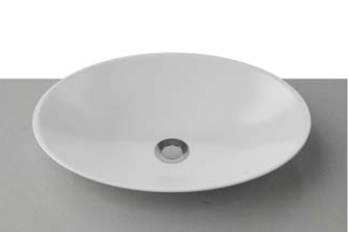 Timberline Feather Above Counter Basin - Matte White