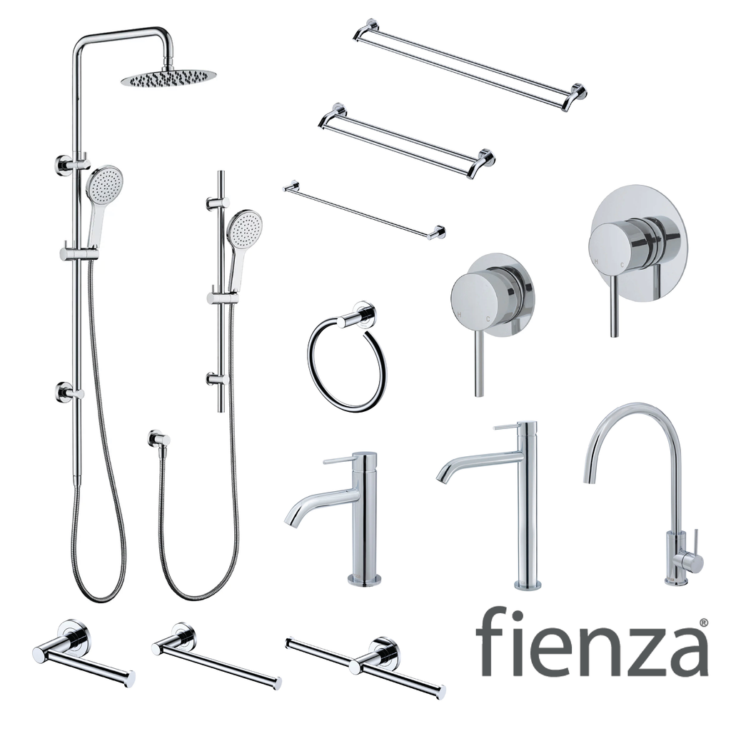 Fienza Kaya Tapware Shower Accessories Bathroom Package - Chrome