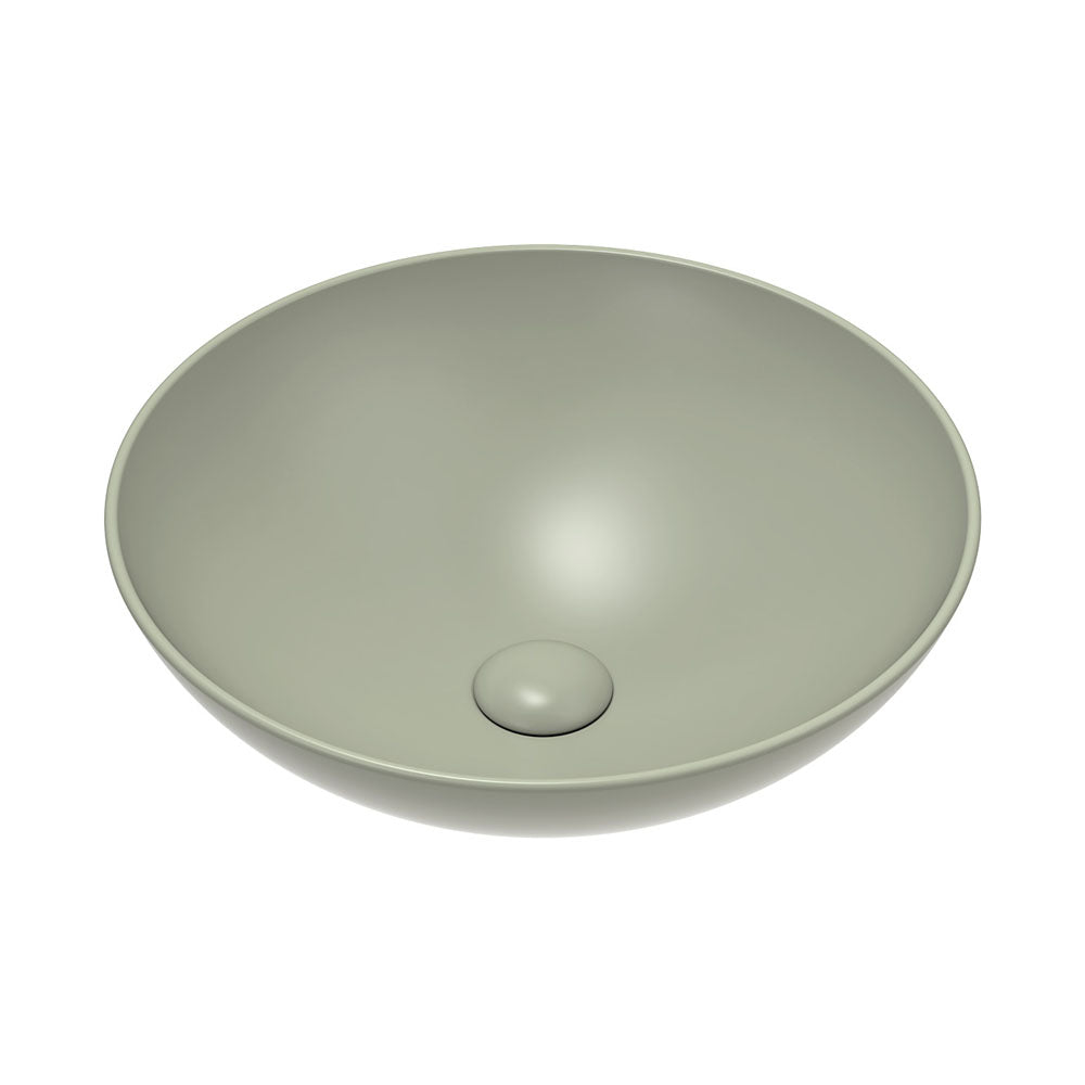 Fienza Aluca Above Counter Basin - Matte Olive