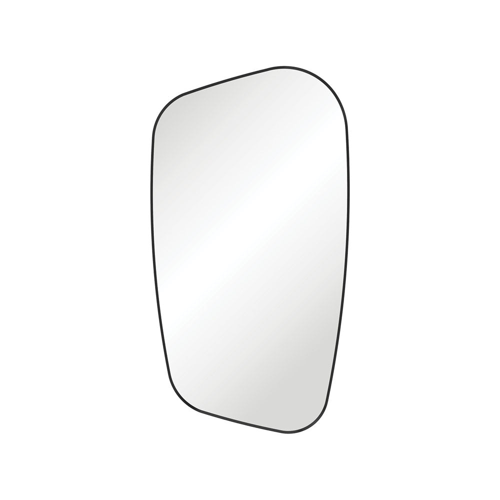 Fienza Capriccio Asymmetrical Framed Mirror - Matte Black