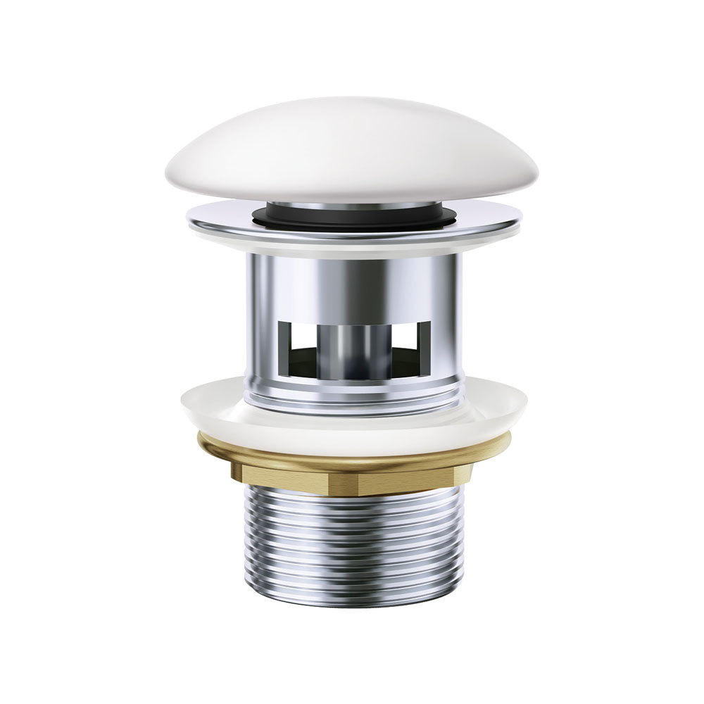 Fienza Ceramic Dome Basin PopUp Waste (32mm) Matte White Wellsons