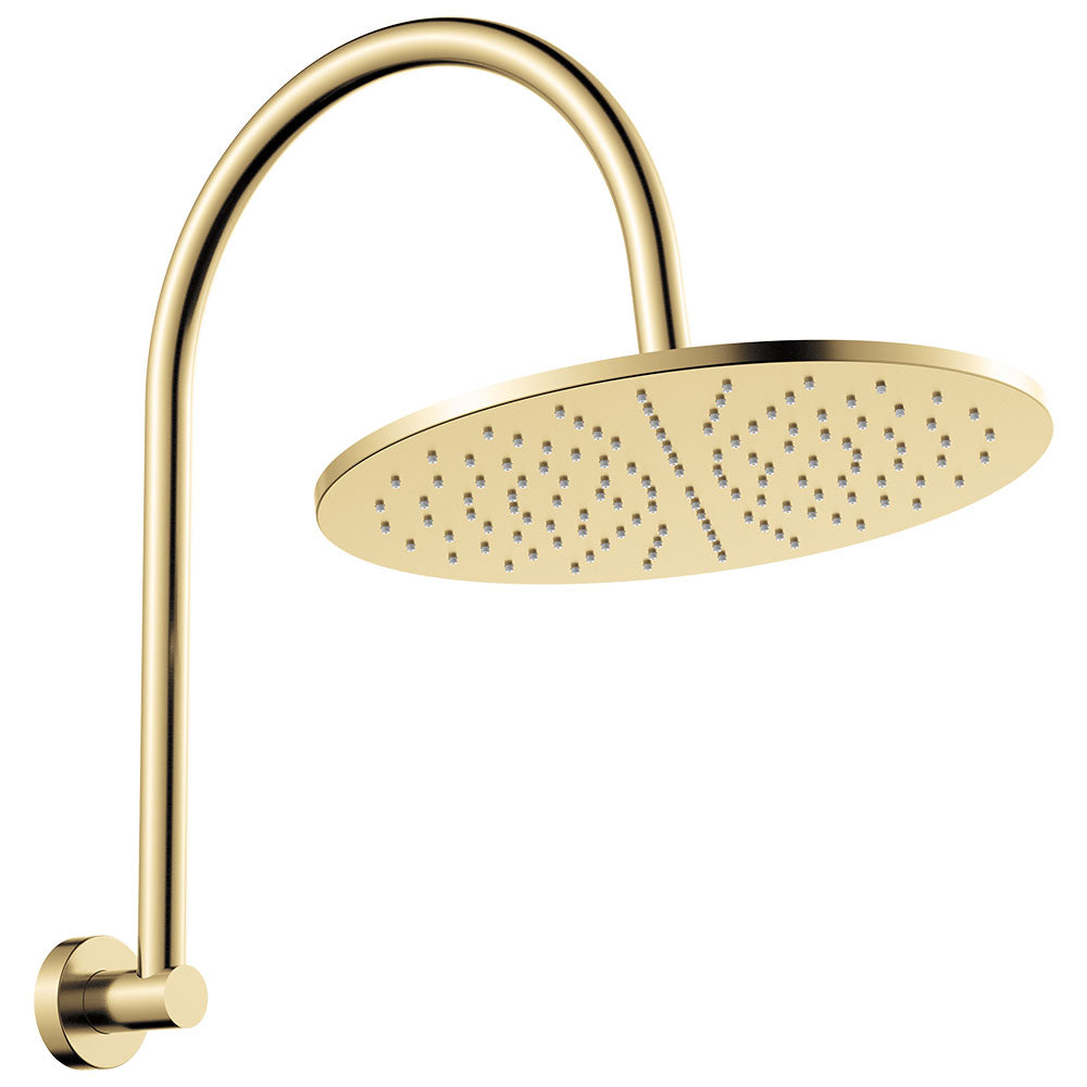 Fienza Empire Slim Curved Shower Arm Set - Urban Brass