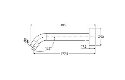 Fienza Kaya Bath / Basin Outlet - Brushed Copper