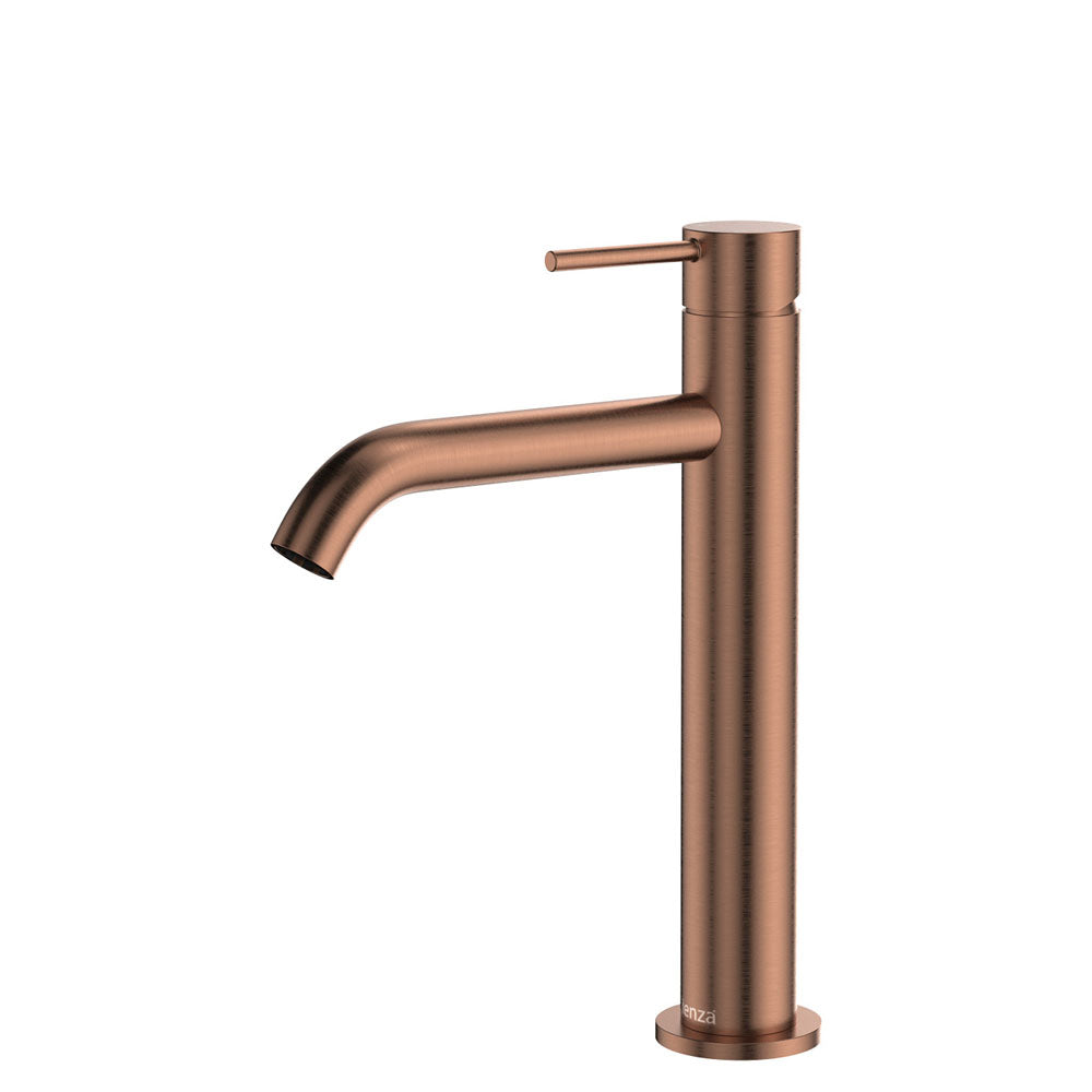 Fienza Kaya Medium Basin Mixer - Brushed Copper