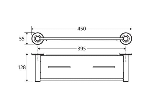 Fienza Kaya Shower Shelf - Brushed Copper