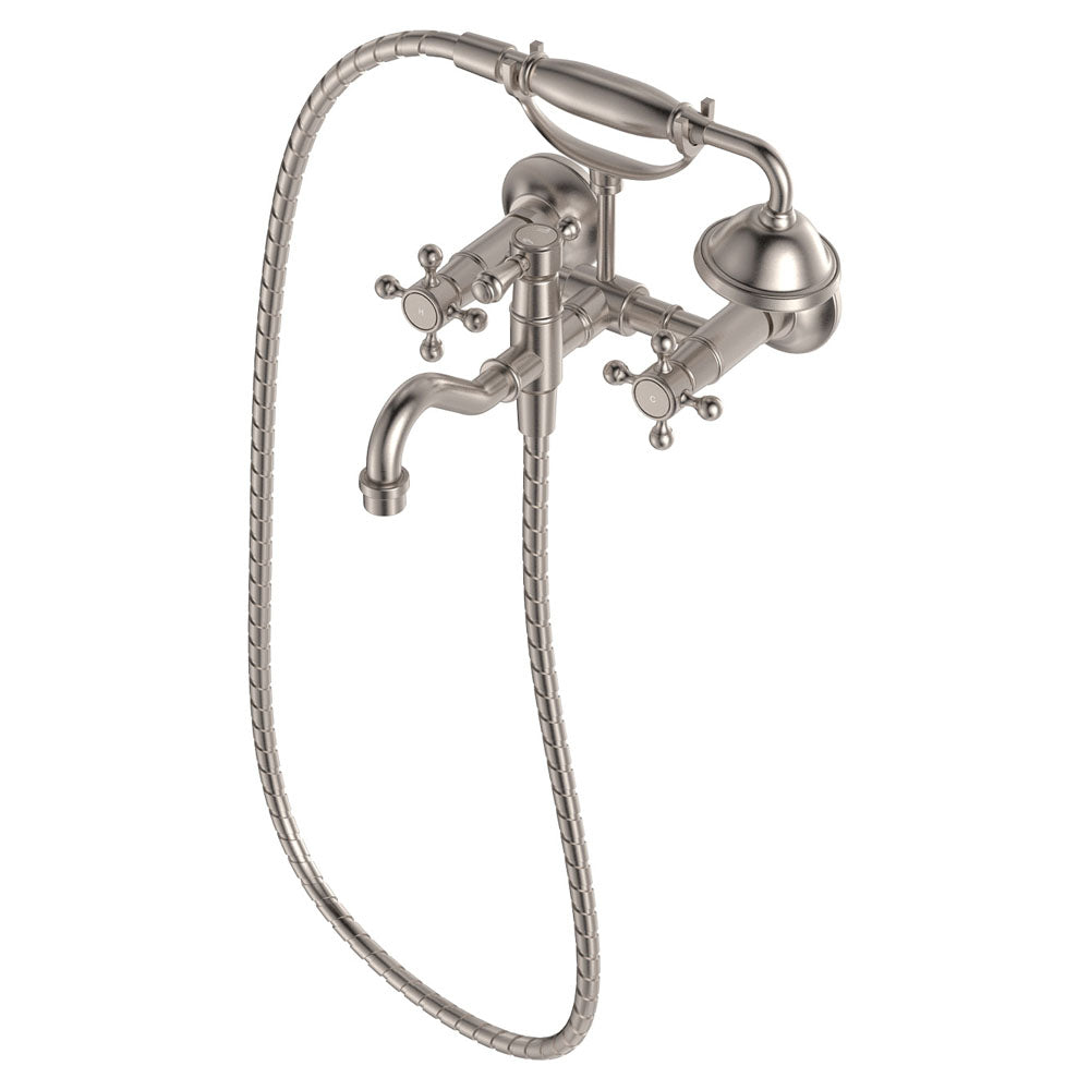 Fienza Lillian Exposed Bath Tap Set with Hand Shower - Brushed Nickel