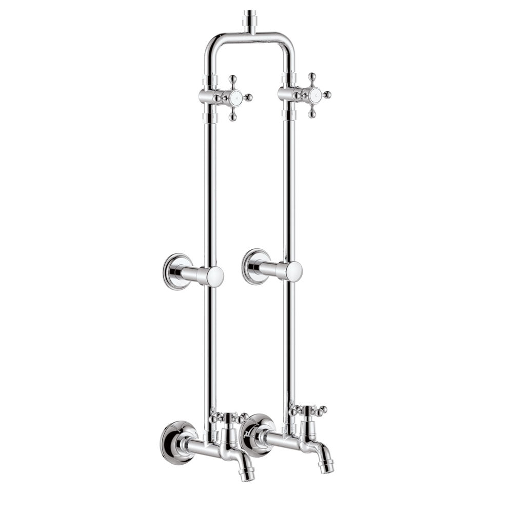 Fienza Lillian Exposed Rail Shower & Bath Set - Chrome