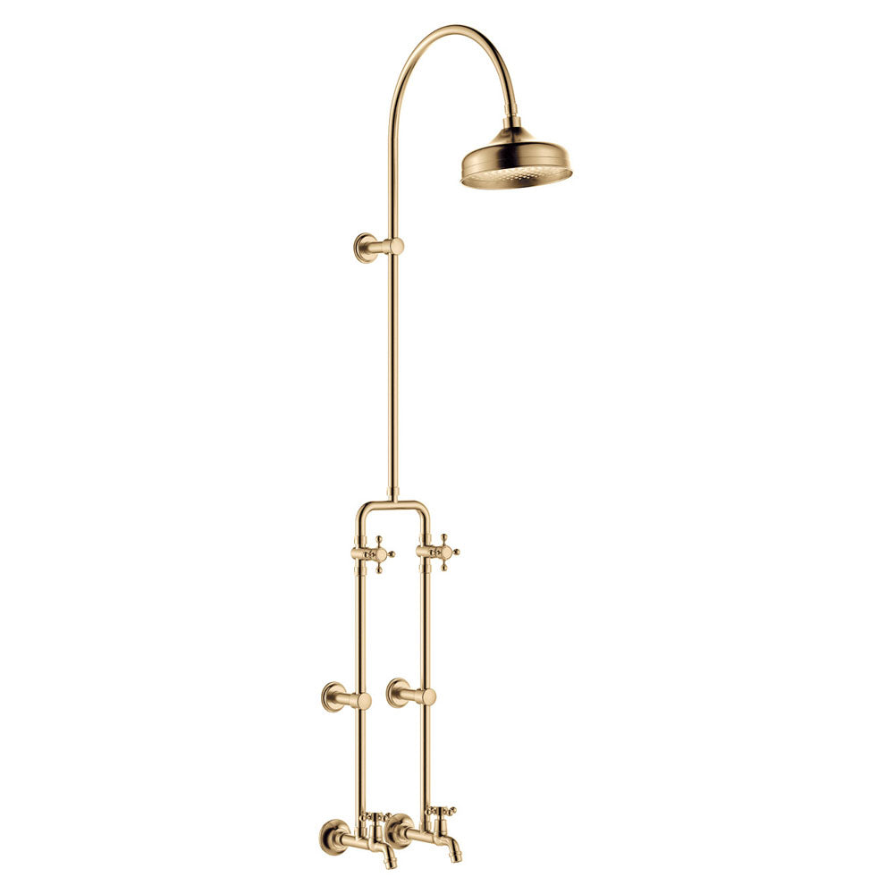 Fienza Lillian Exposed Rail Shower & Bath Set - Urban Brass