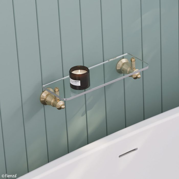 Fienza Lillian Glass Shelf - Urban Brass