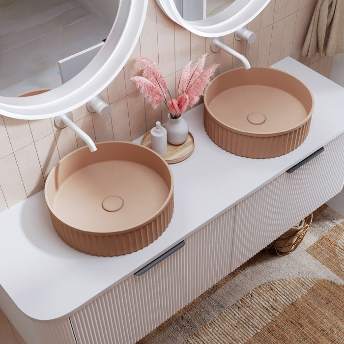 Fienza Minka Round Solid Surface Above Counter Basin - Dusk