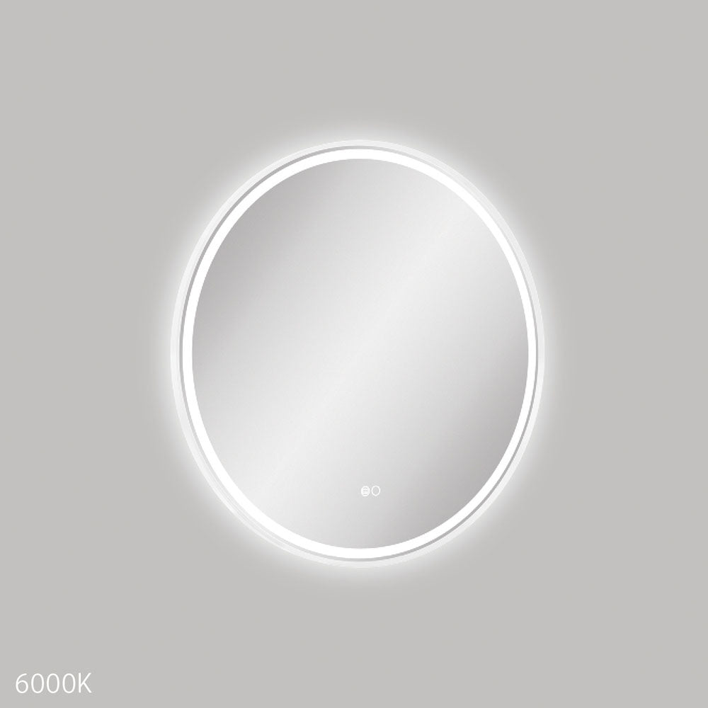 Fienza Reba LED Framed Mirror - Matte White