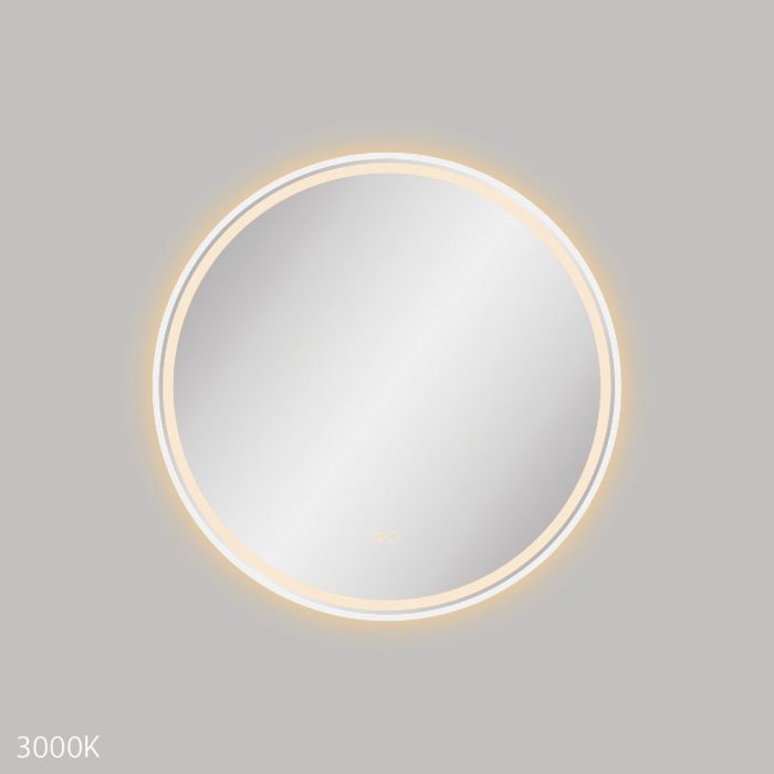Fienza Reba LED Framed Mirror - Matte White