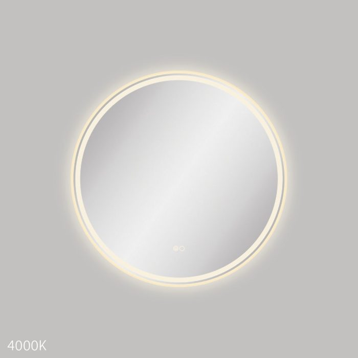 Fienza Reba LED Framed Mirror - Urban Brass