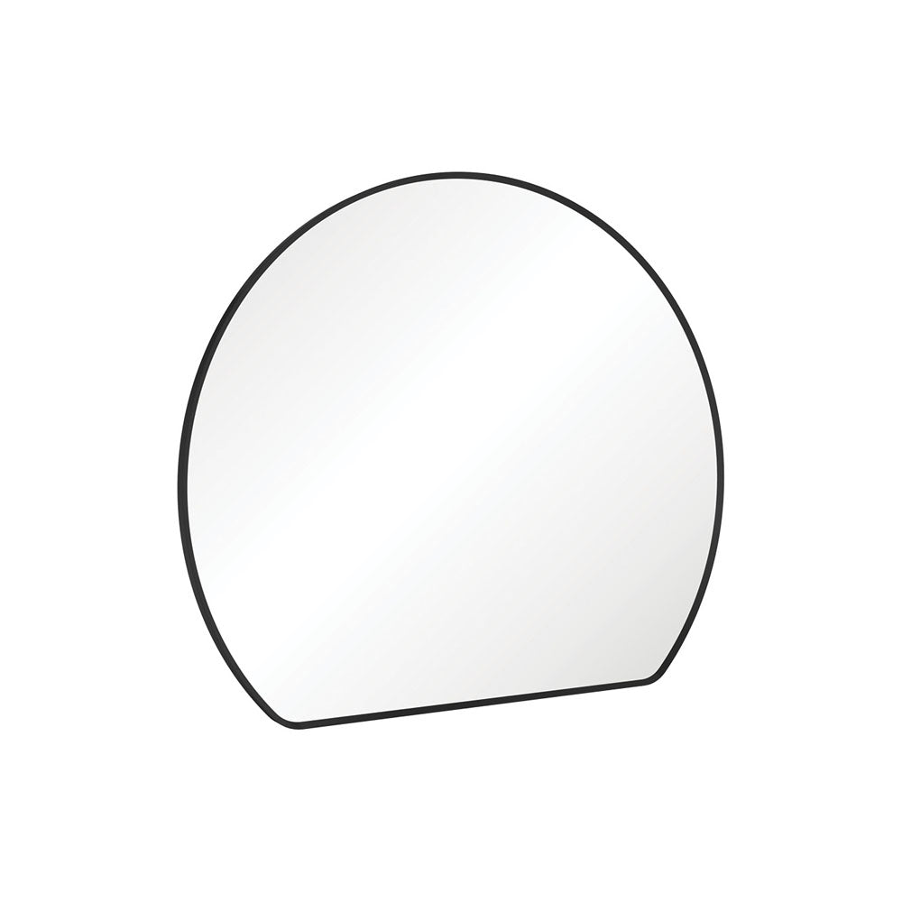 Fienza Sunrise Round Framed Mirror - Matte Black