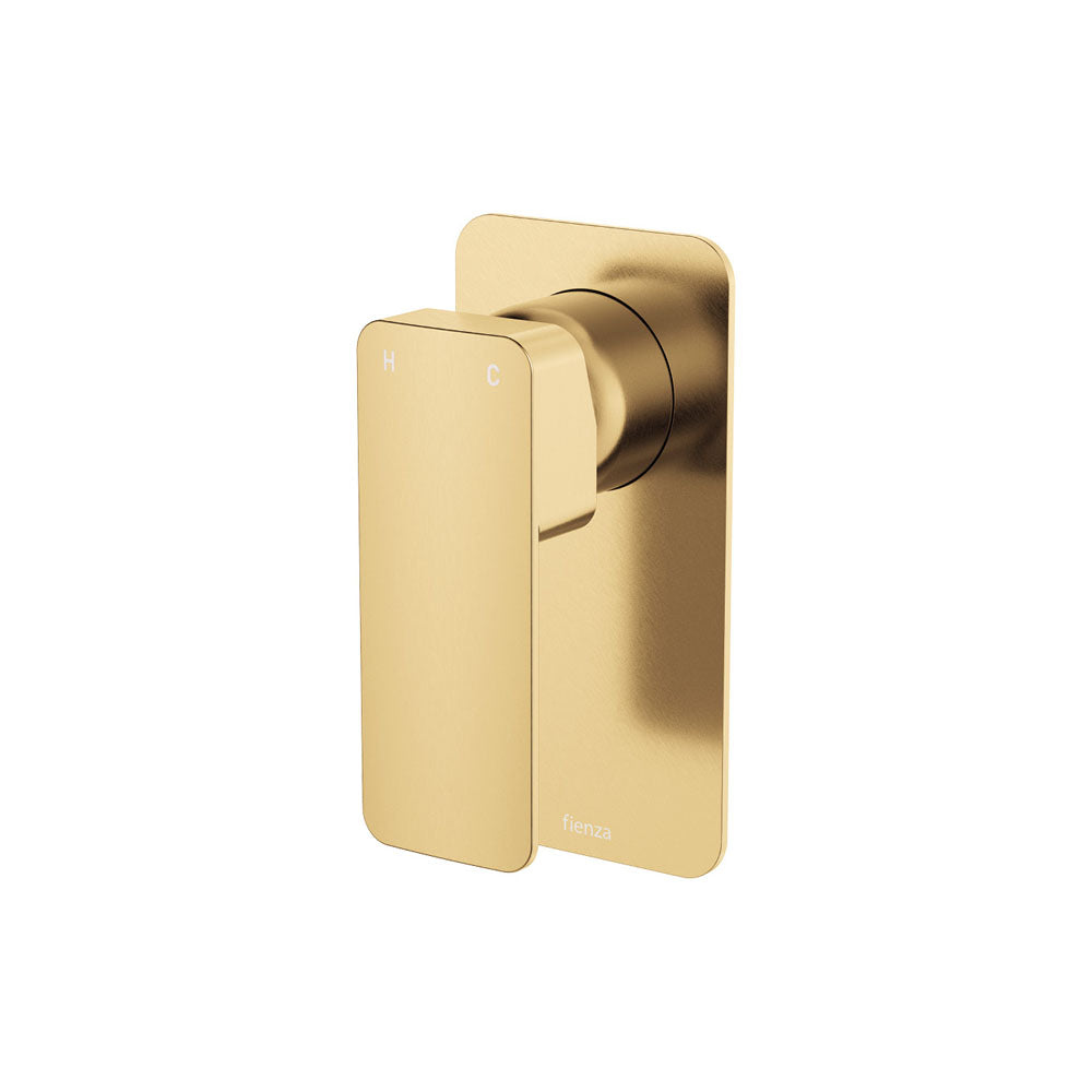 Fienza Tono Rectangular Plate Wall Mixer - Urban Brass