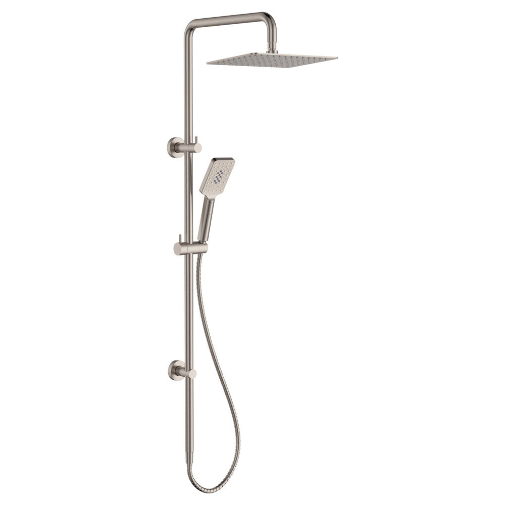 Fienza Tono Twin Shower - Brushed Nickel