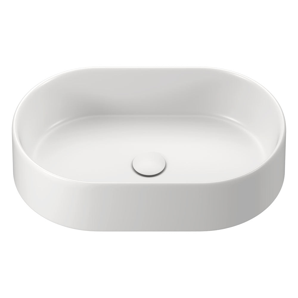 Fienza Aluca Pill Above Counter Basin - Matte White