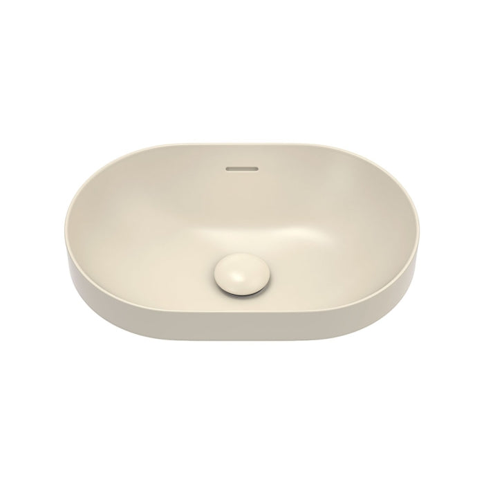 Fienza Aluca Pill Ceramic Semi-Inset Basin - Khaki