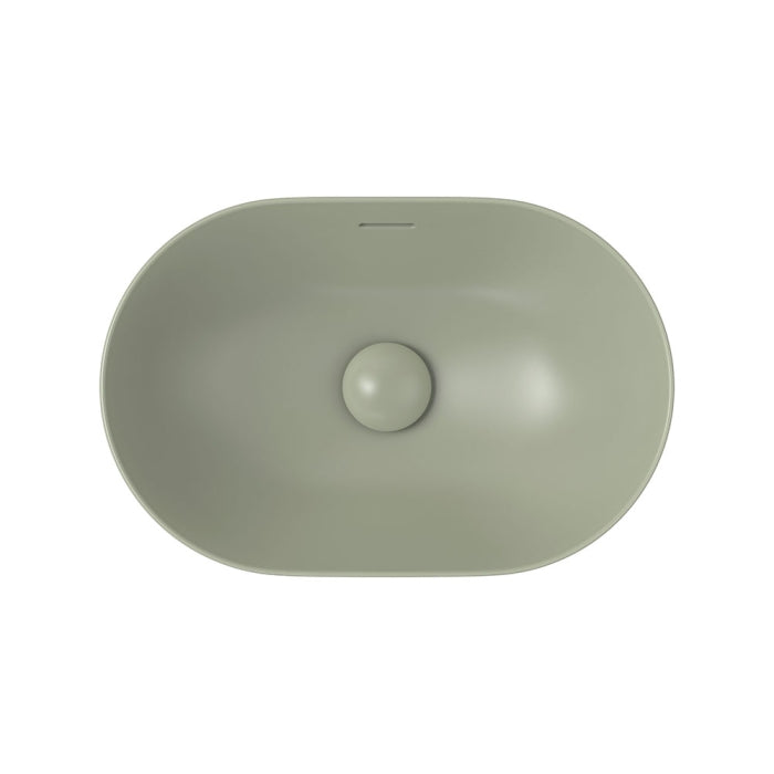 Fienza Aluca Pill Ceramic Semi-Inset Basin - Olive