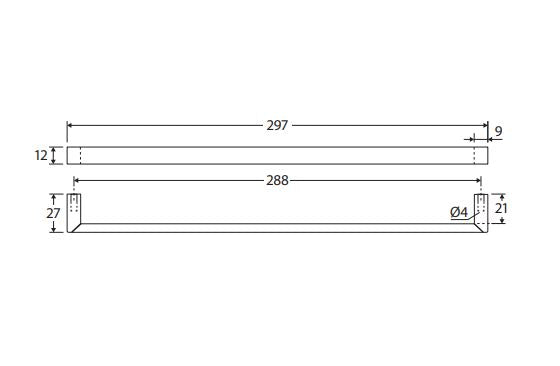 Fienza Dallas Handle - Satin Chrome