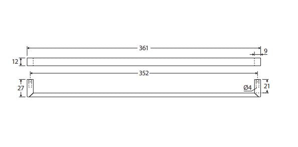 Fienza Dallas Handle - Satin Chrome