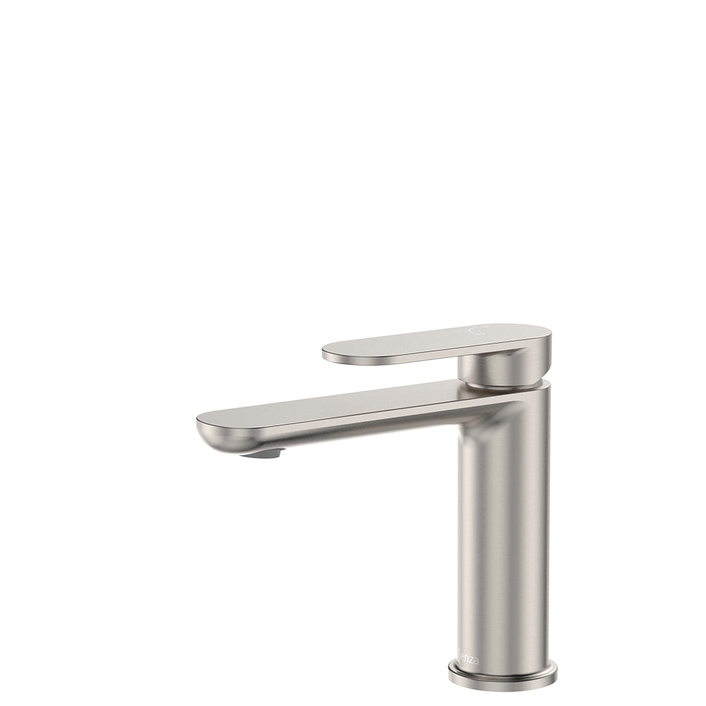 Fienza Empire Slim Cold Start Basin Mixer - Brushed Nickel