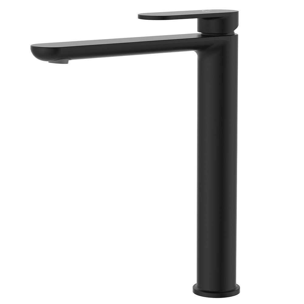 Fienza Empire Slim Cold Start Tall Basin Mixer - Matte Black