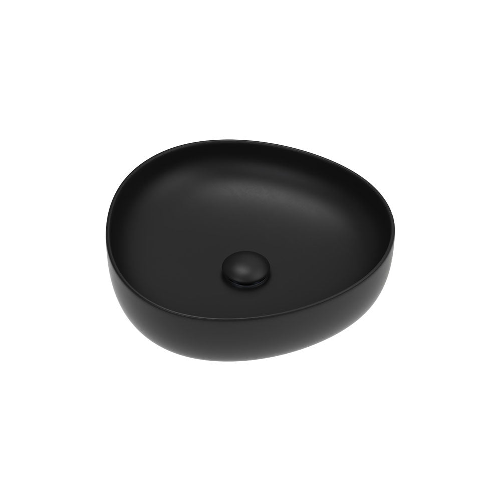 Fienza Pebble Above Counter Basin - Matte Black