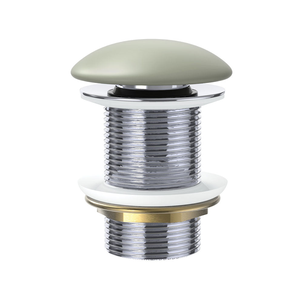 Fienza Pop-Up 32mm Non-Overflow Basin Waste Ceramic Cap - Matte Olive