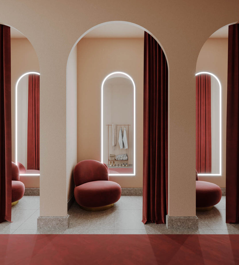 Remer Great Great Arch Full Length LED Mirror 600mm x 1800mm