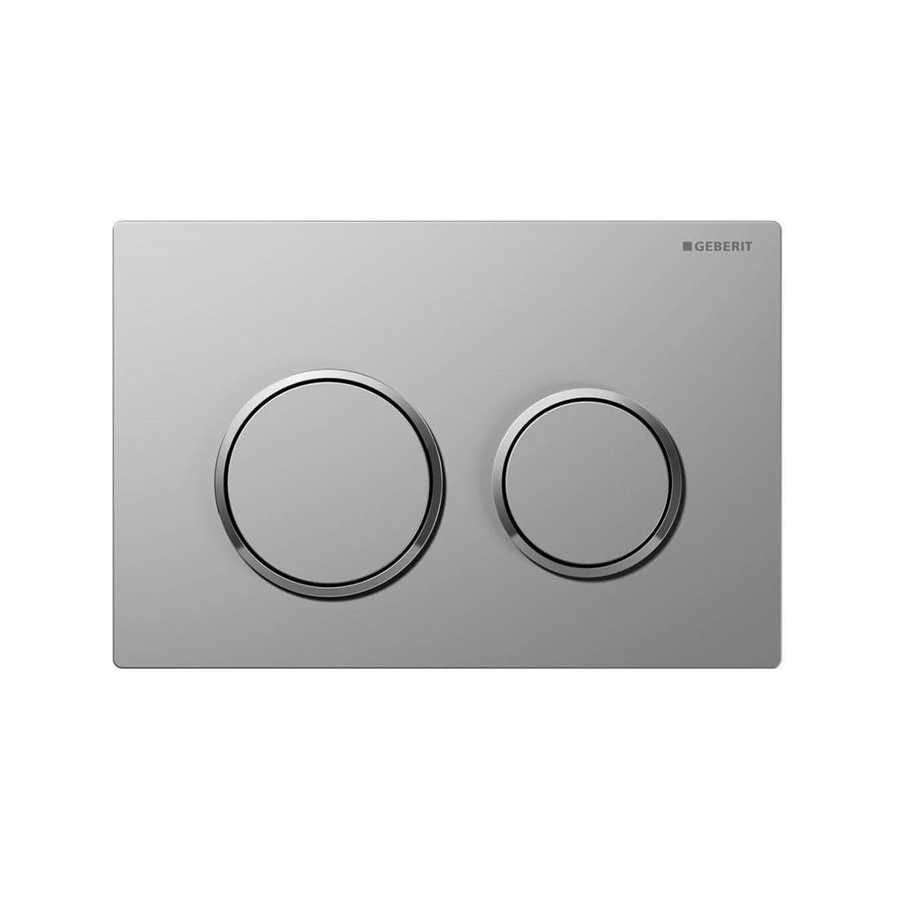 Geberit Kappa21KN Round Button Flush Plate Matt Chrome - Chrome Trim