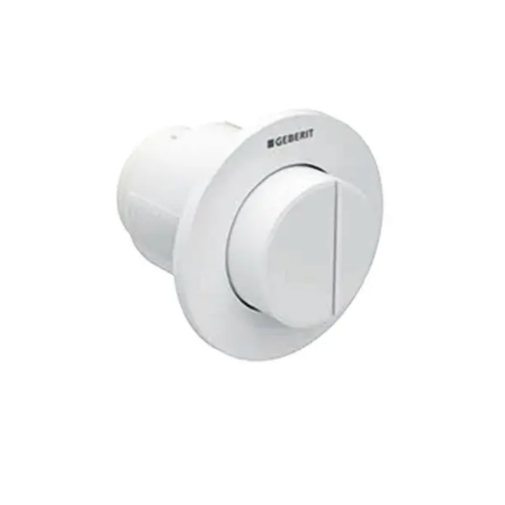 Geberit Alpine Round Remote with Raised Care Button - White