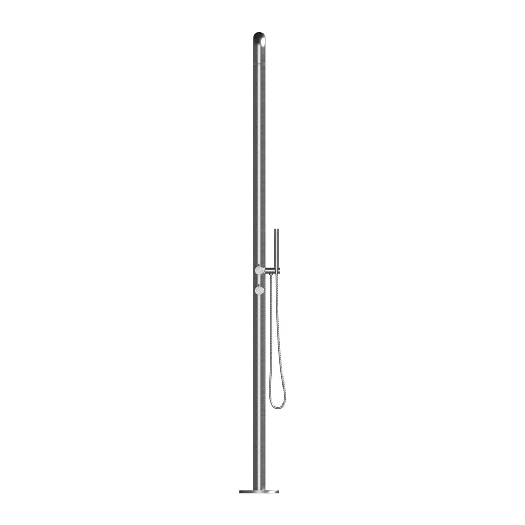 Haven Fitzroy Freestanding Outdoor Shower Kit 316 Hydro Jet Stainless Steel Lead Free