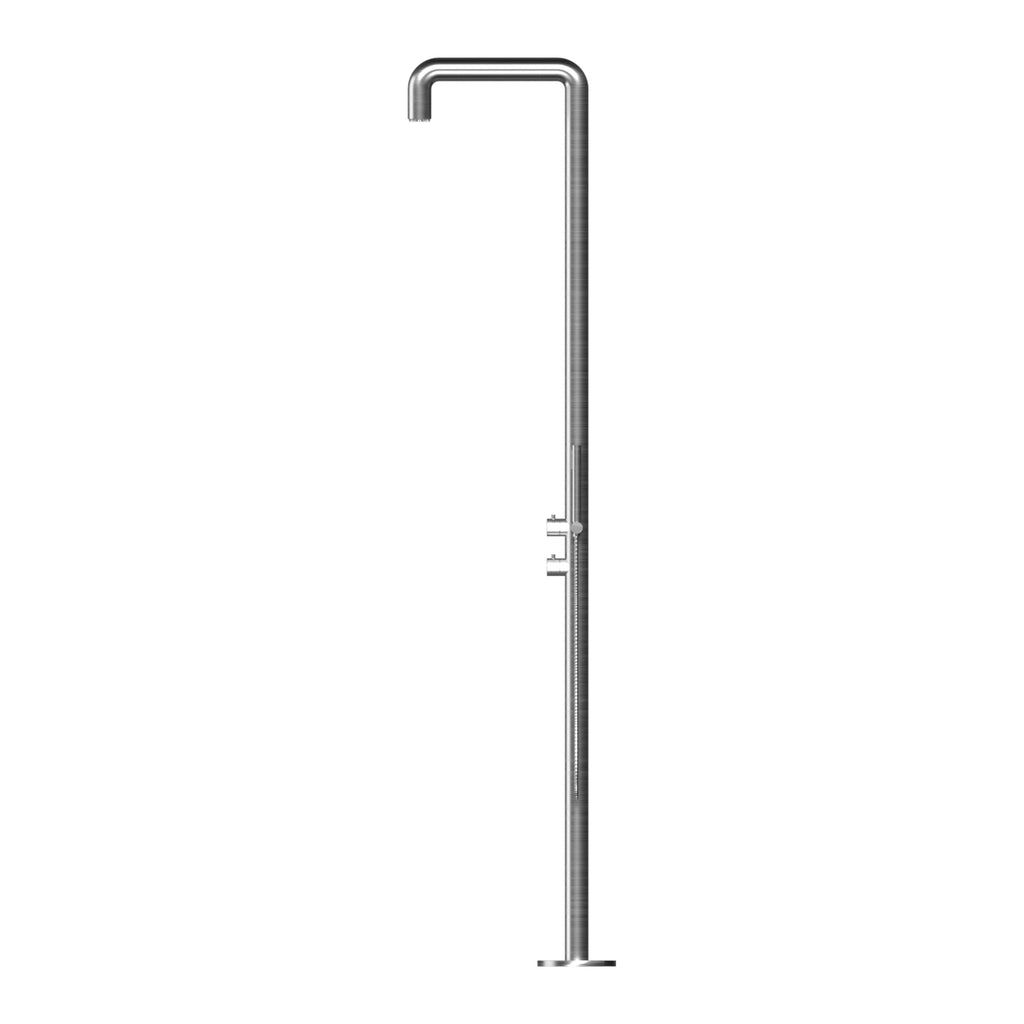 Fitzroy Freestanding Outdoor Shower Kit 316 Hydro Jet Stainless Steel