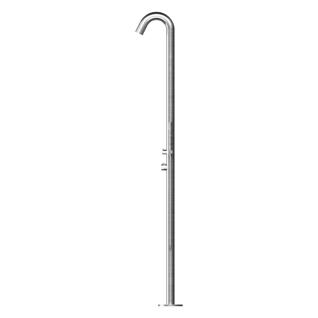 Haven Freestanding Outdoor Shower Kit 316 Hydro Jet Stainless Steel Lead Free
