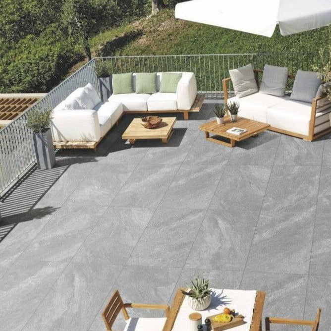 Quartz Grigio Natural Stone Look Tile 300x600