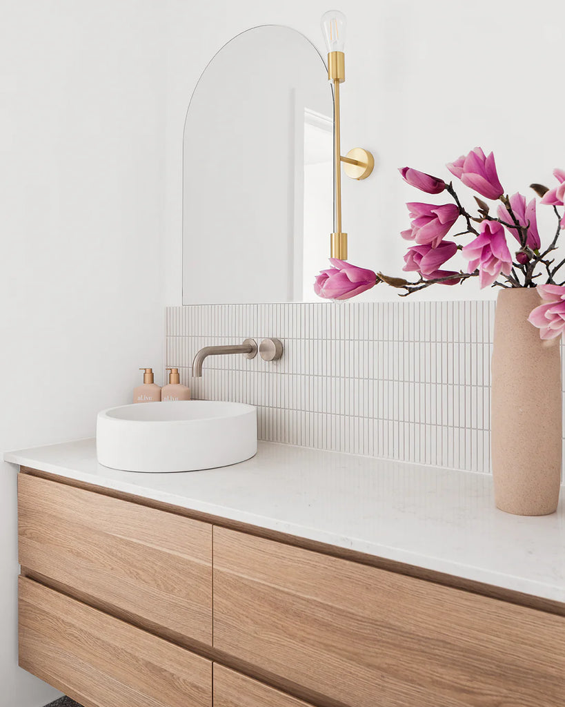Nood Co Hoop Basin Wall Hung - Ivory