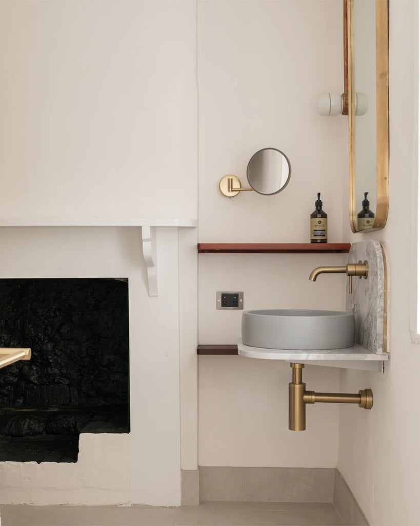 Nood Co Hoop Basin Wall Hung - Sky Grey