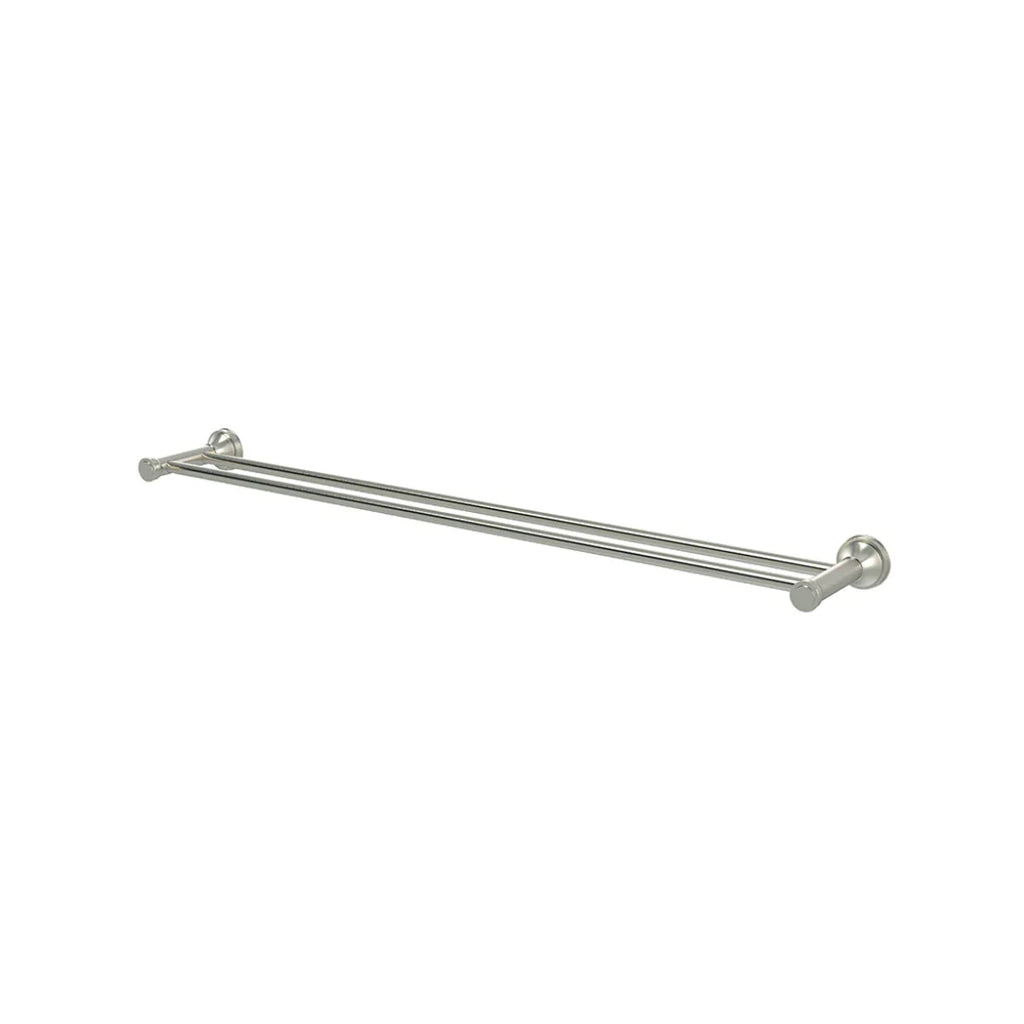 Meir Harrington Double Towel Rail - Brushed Nickel
